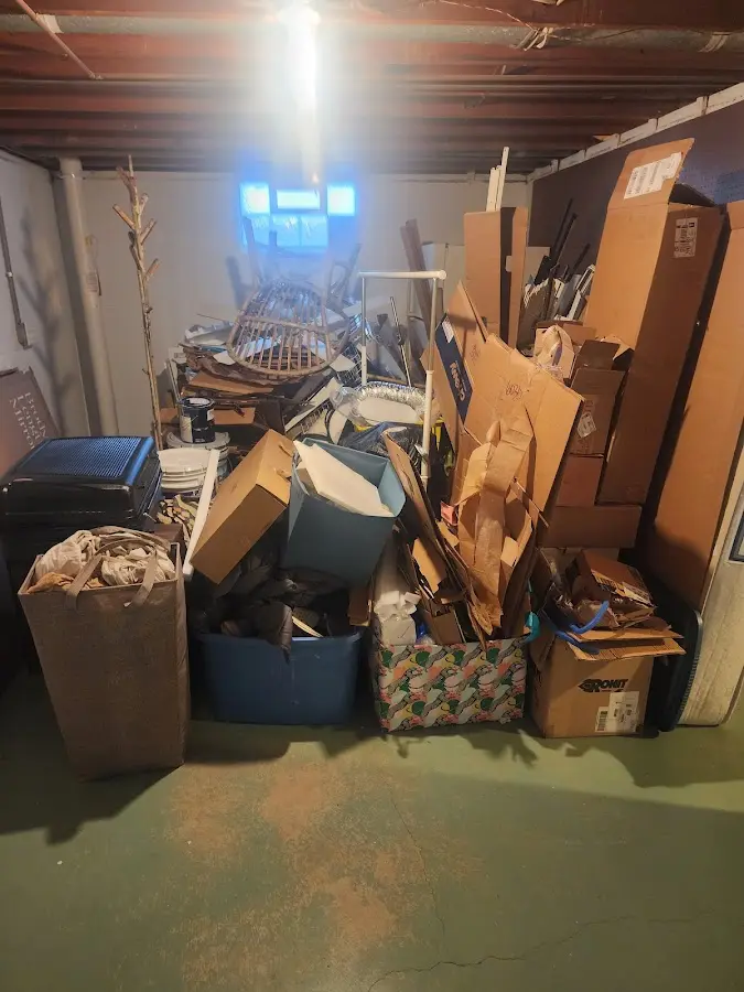 Roll-off dumpster container at job site for Yard Waste Dumpster Rental in St. Augustine